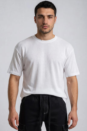 חולצת פשתן קרעים דני