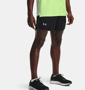 אנדר ארמור מכנסי ריצה קצרים בצבע שחור לגברים-Under Armour-S-נאקו