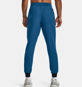 אנדר ארמור מכנסי ריצה ארוכים בצבע כחול לגברים-Under Armour-S-נאקו