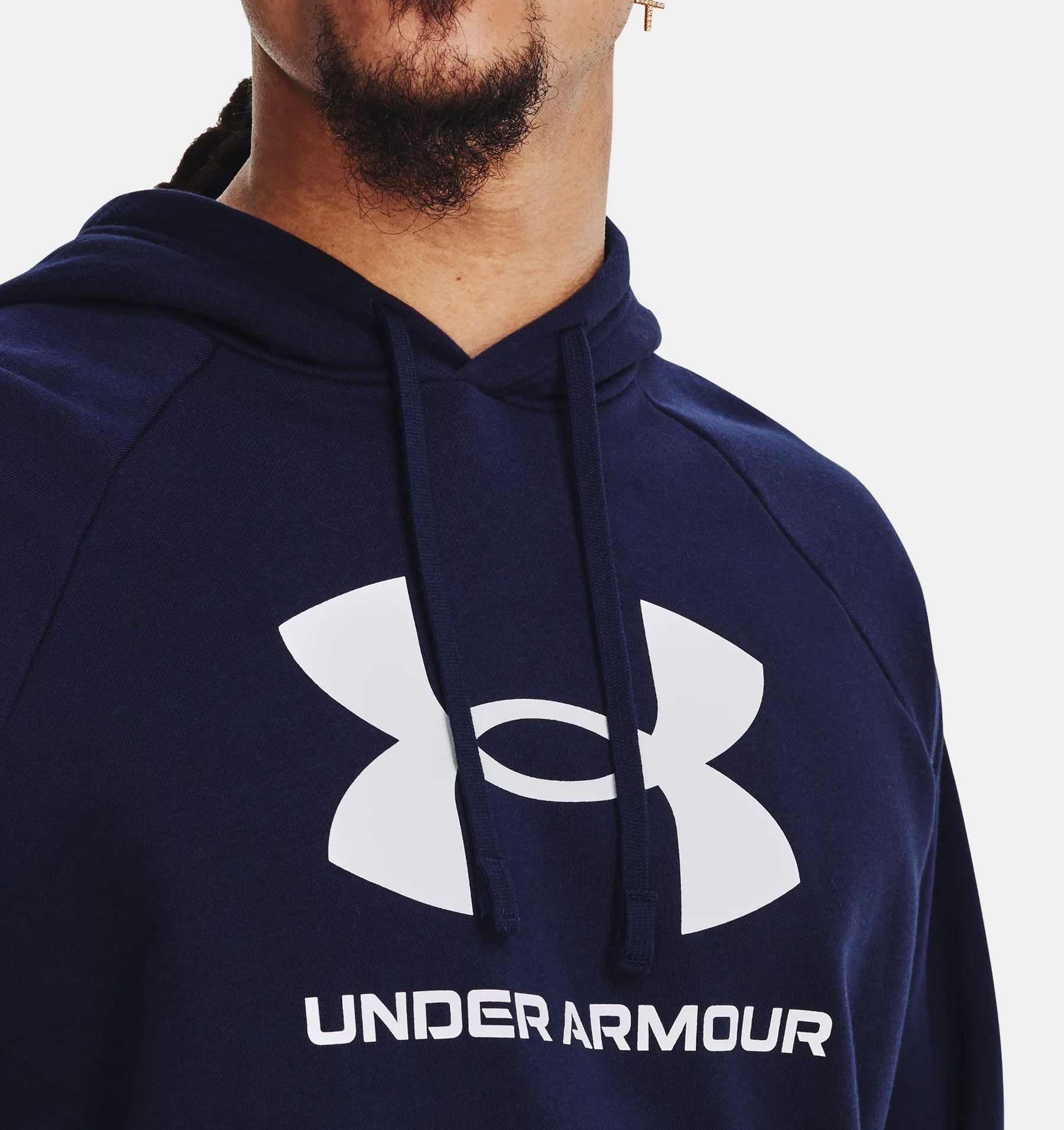 אנדר ארמור קפוצ'ון בצבע כחול לגברים-Under Armour-S-נאקו