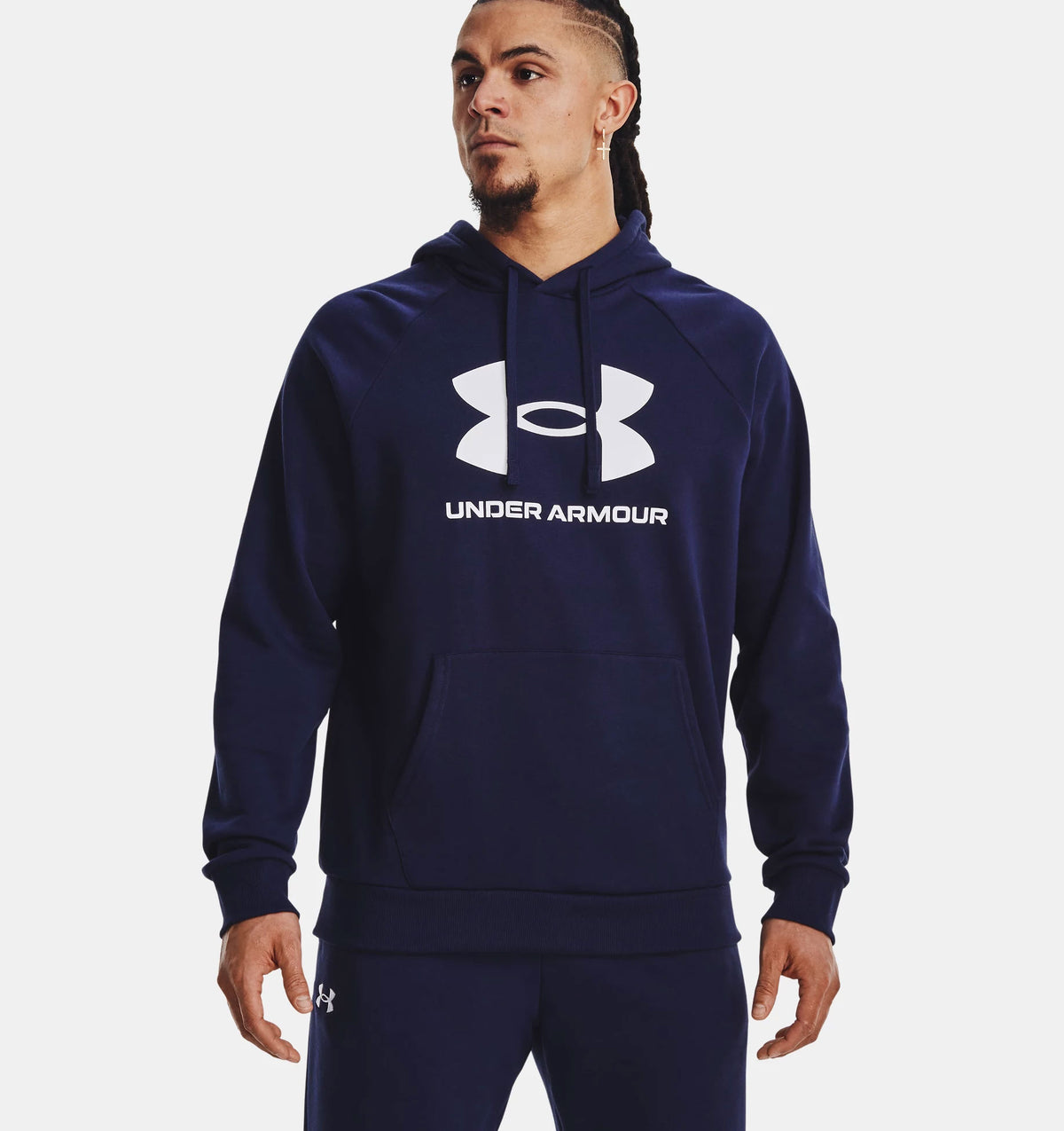 אנדר ארמור קפוצ'ון בצבע כחול לגברים-Under Armour-S-נאקו