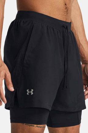 Under Armour מכנסי ריצה קצרים וטייץ Launch 5" לגברים-Under Armour-S-נאקו