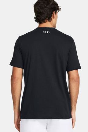אנדר ארמור חולצת טישירט קצרה בצבע שחור לגברים-Under Armour-S-נאקו