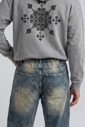 מכנסי ג׳ינס משופשפים דרט