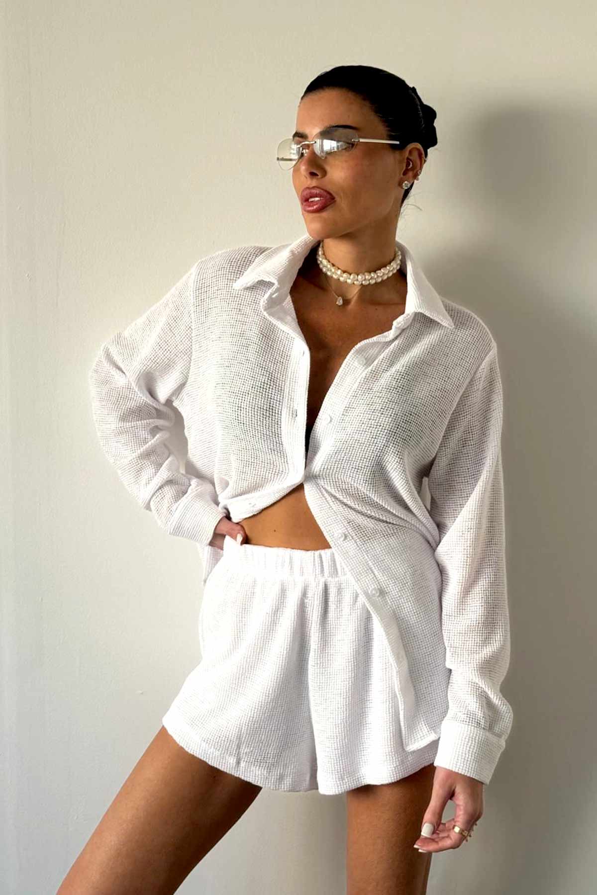 חולצת וופל מונסון