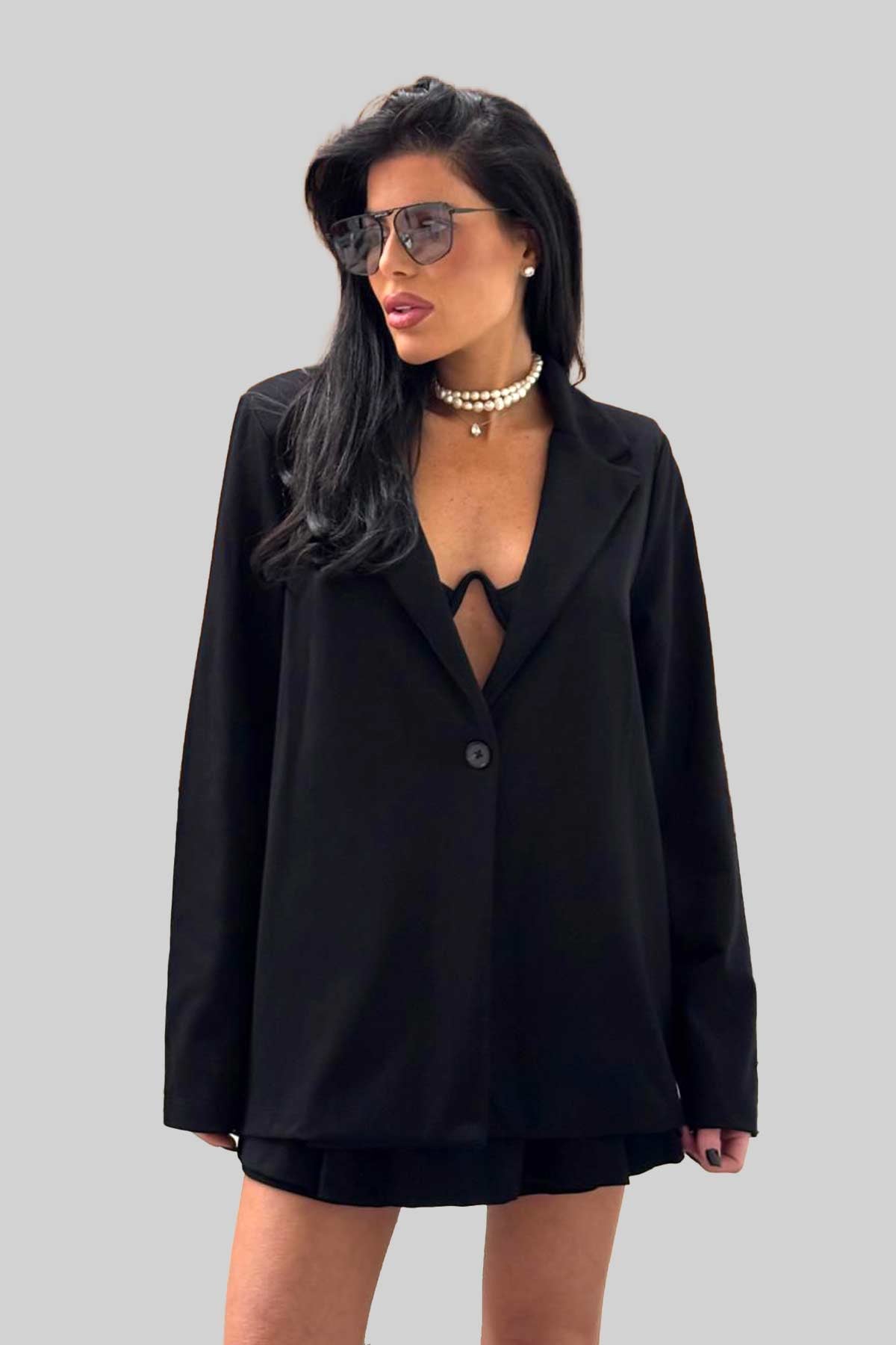 חליפת חצאית אוברסי