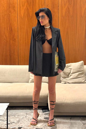 חליפת חצאית אוברסי