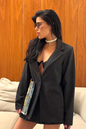 חליפת חצאית אוברסי