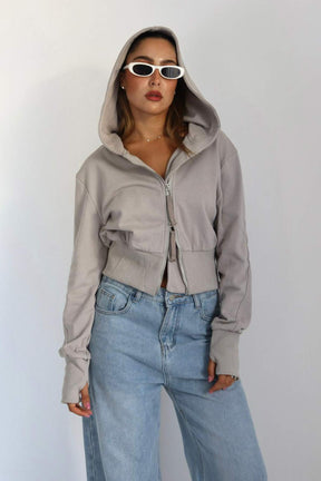 ג'קט קפוצ'ון כפפה סימי