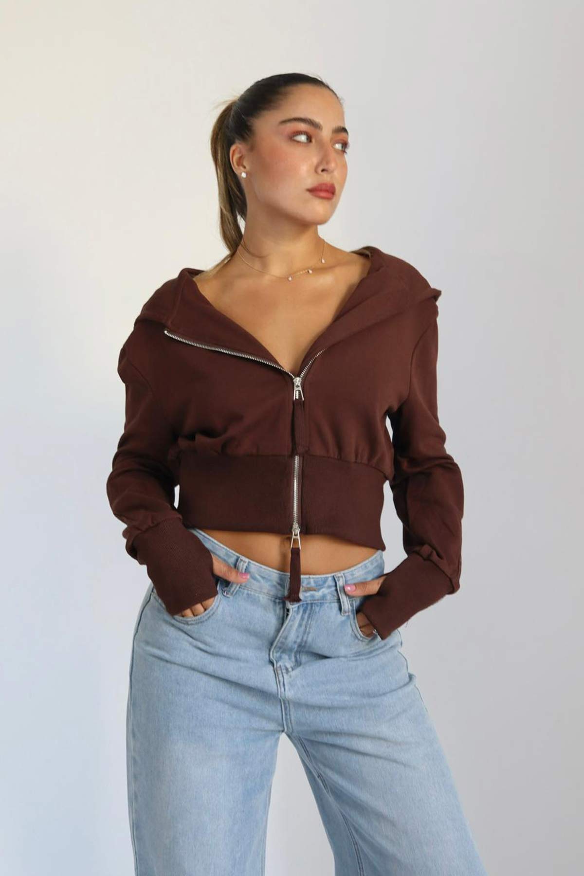 ג'קט קפוצ'ון כפפה סימי