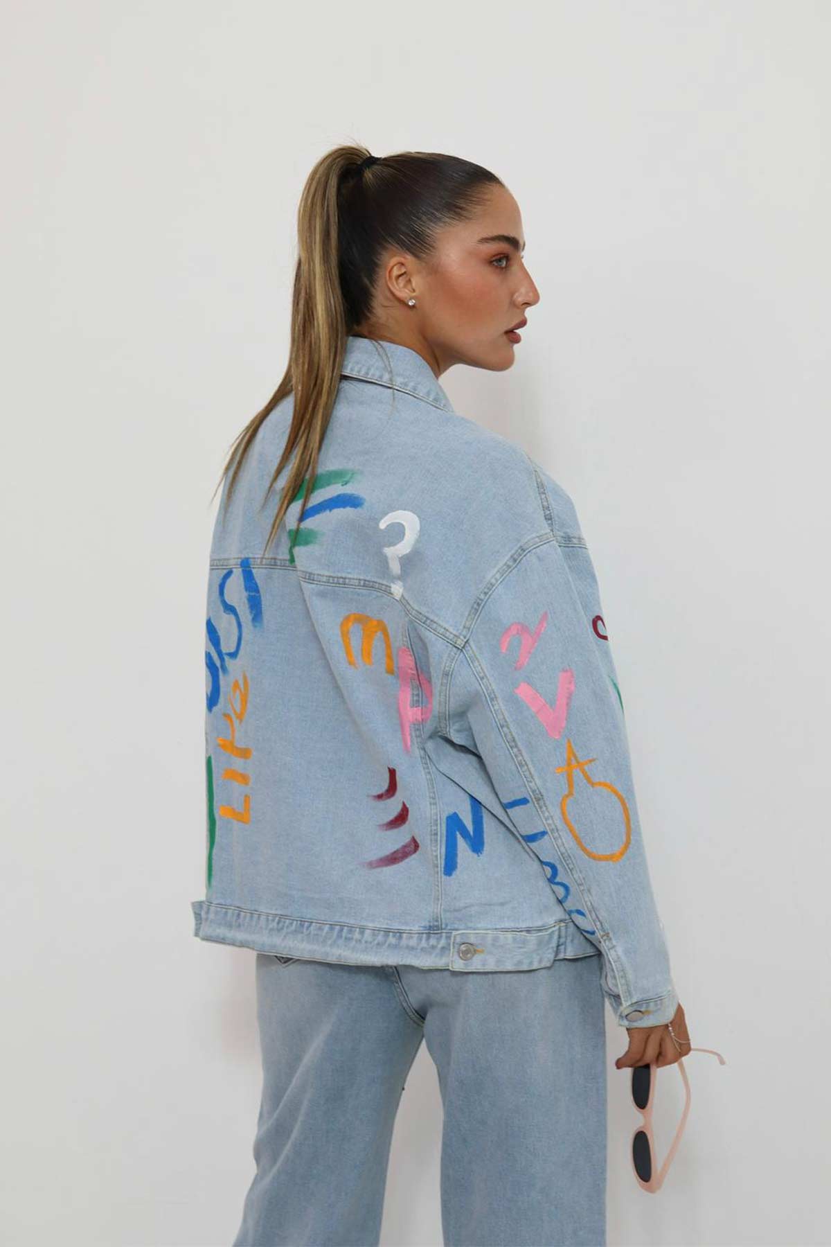 ג'קט ג'ינס אוברסייז מאדי