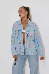 ג'קט ג'ינס אוברסייז מאדי