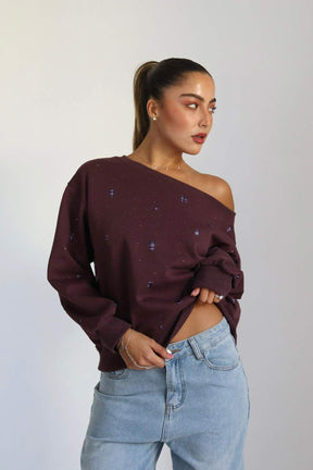 חולצת קרופ אוברסייז פנלופה