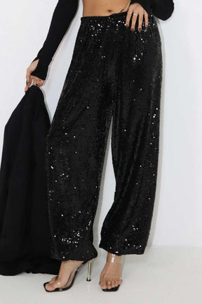 מכנסי פייטים ארוכים דאנס