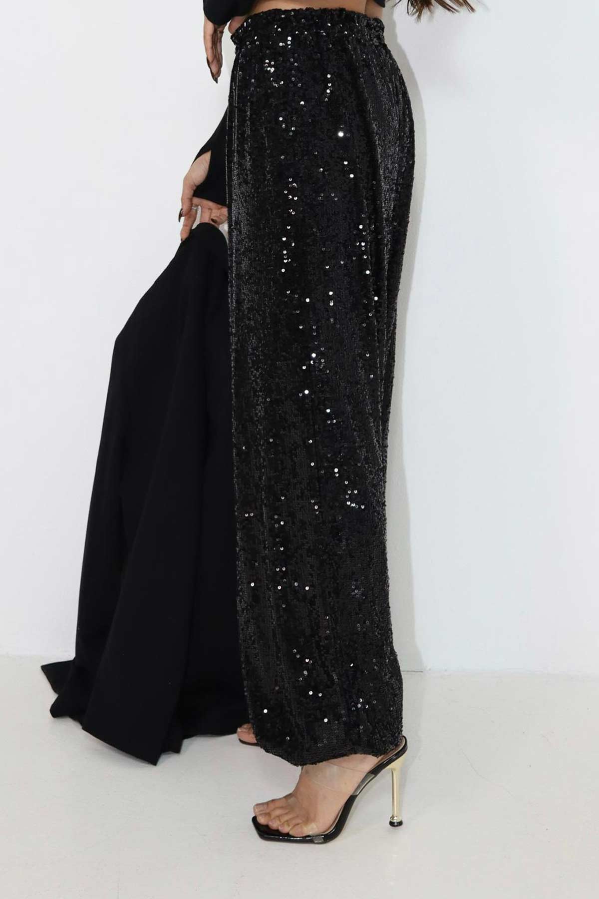 מכנסי פייטים ארוכים דאנס