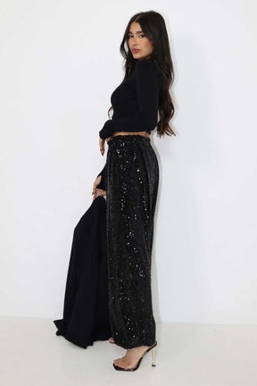 מכנסי פייטים ארוכים דאנס