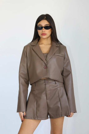 חליפת עור 3 חלקים אודרי