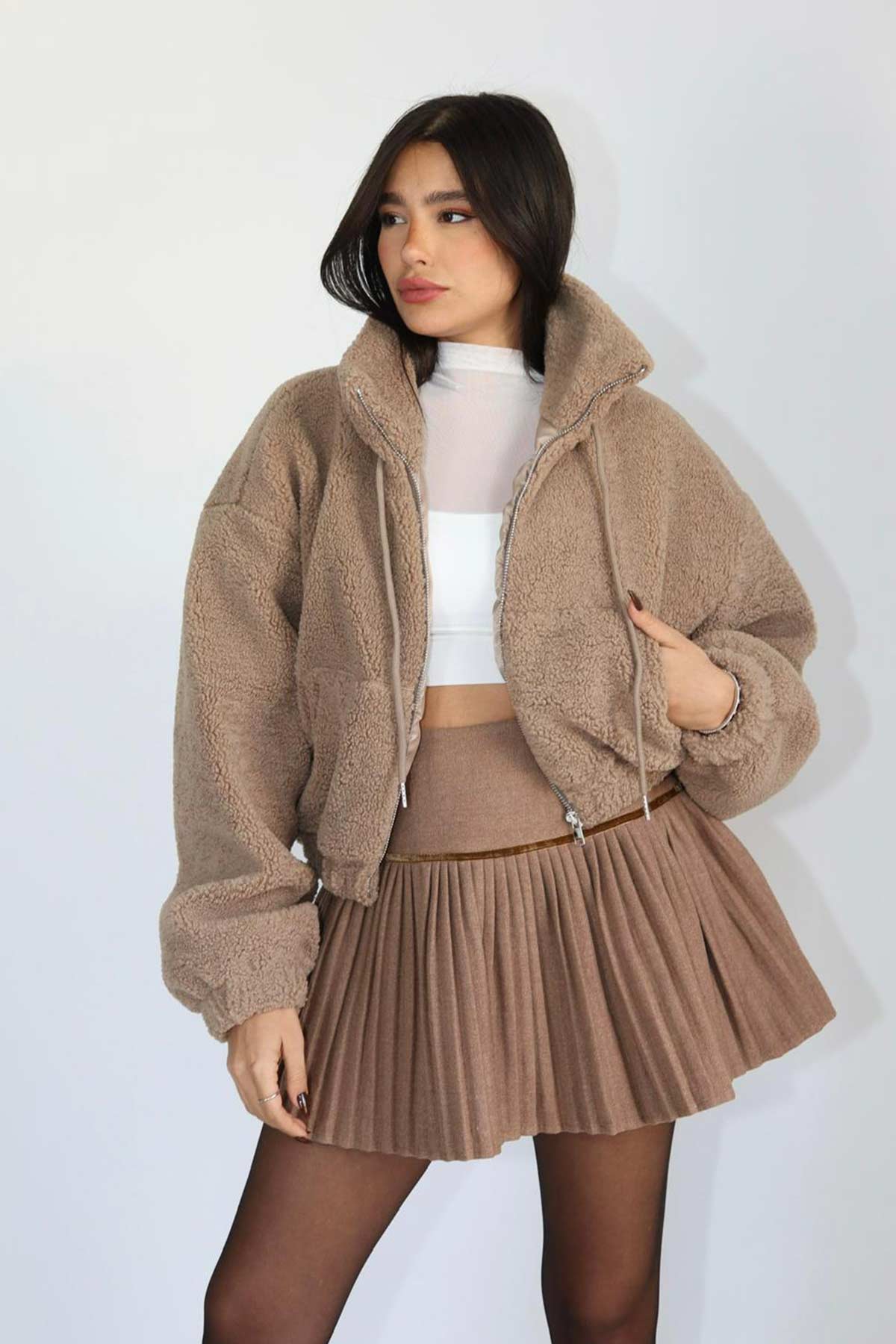 ג׳קט צמר קוטון