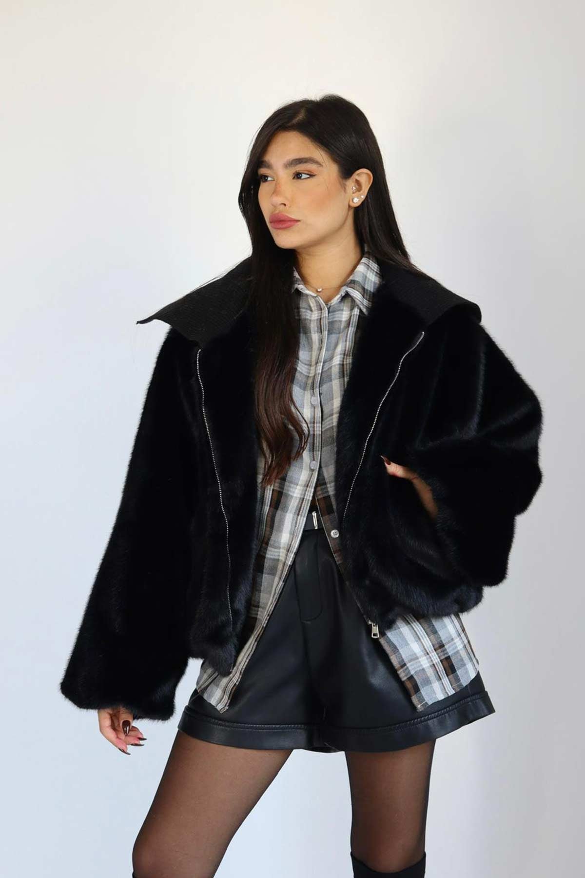 מעיל פרווה ג׳ניה