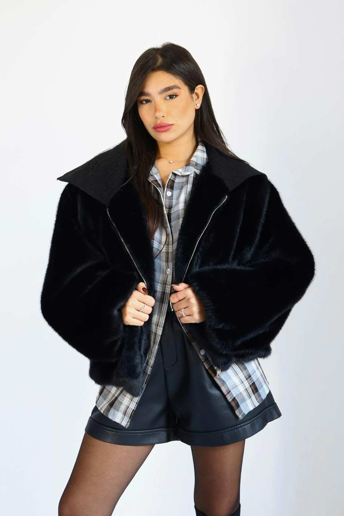 מעיל פרווה ג׳ניה