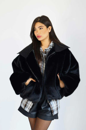 מעיל פרווה ג׳ניה