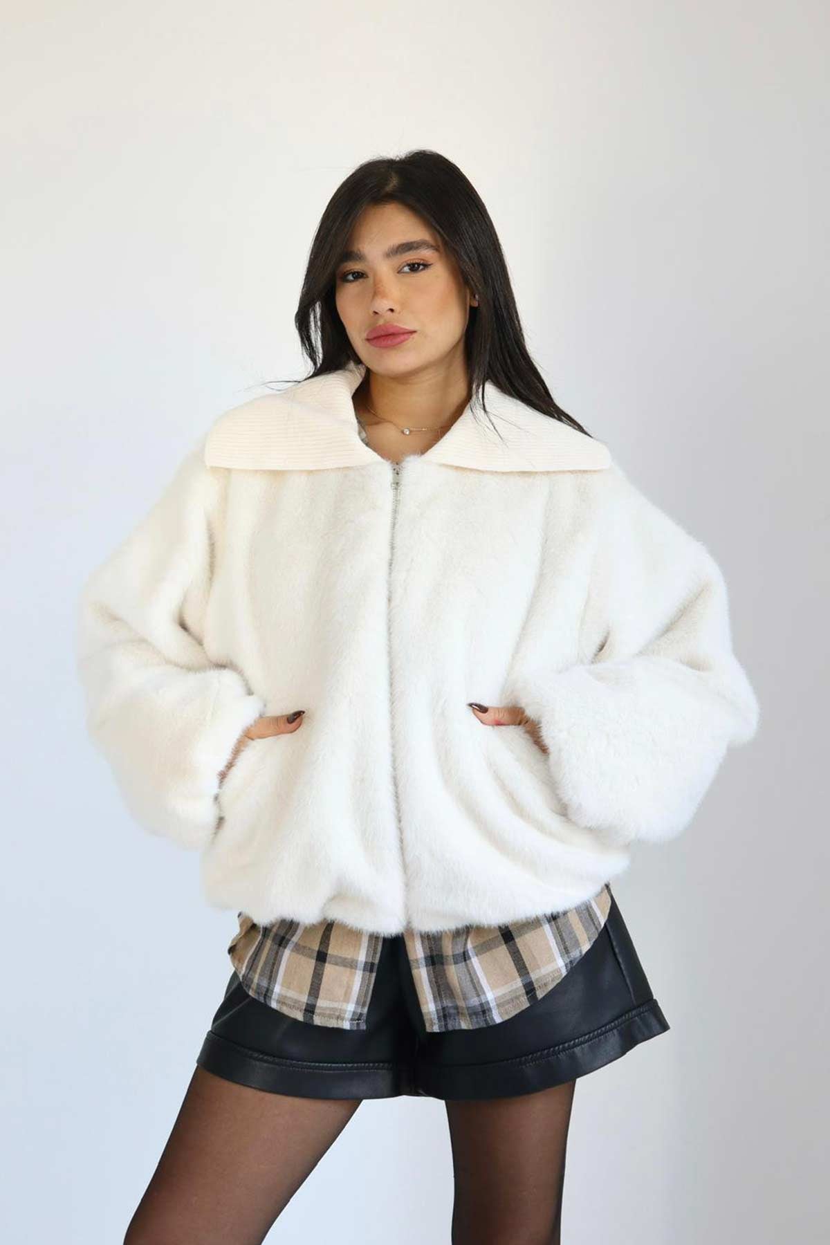 מעיל פרווה ג׳ניה