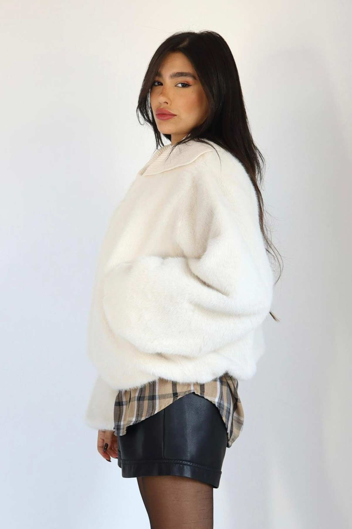 מעיל פרווה ג׳ניה