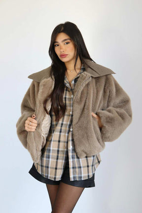 מעיל פרווה ג׳ניה