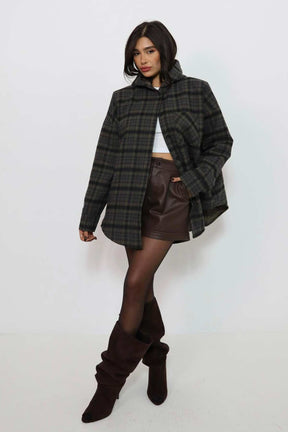 ג'קט משבצות גלי