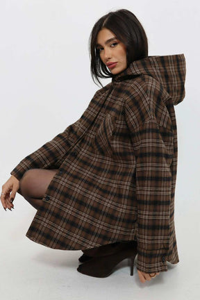 ג'קט משבצות גלי