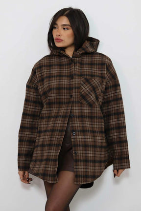 ג'קט משבצות גלי