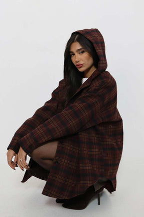 ג'קט משבצות גלי