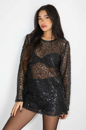 חולצת רשת פייטים הורייזון