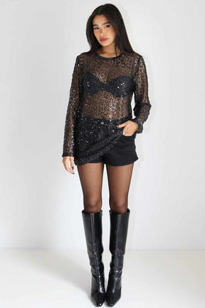 חולצת רשת פייטים הורייזון