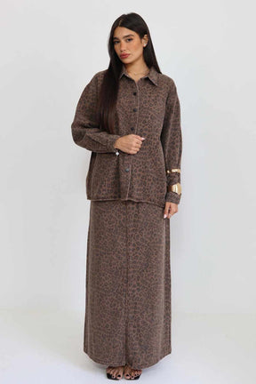 חצאית ג'ינס מנומר מירי