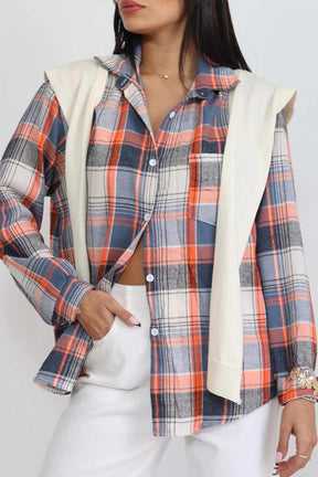 חולצת פלנל מכופתרת צ'לנג'