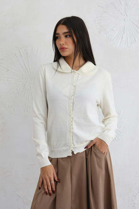 חולצת כפתורים סריג מישל