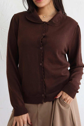 חולצת כפתורים סריג מישל