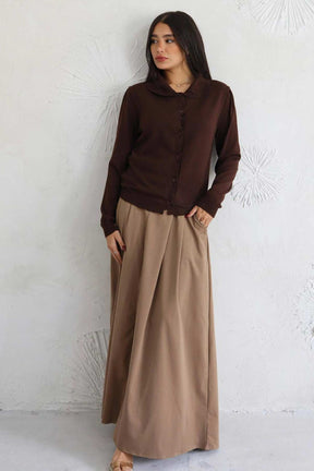 חולצת כפתורים סריג מישל