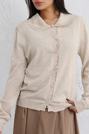 חולצת כפתורים סריג מישל