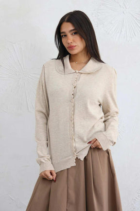 חולצת כפתורים סריג מישל