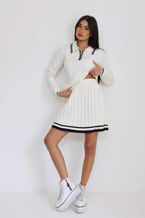 חליפת סריג חצאית ברנדה