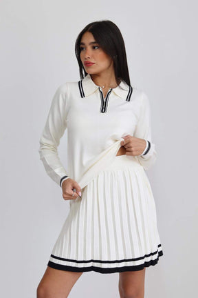 חליפת סריג חצאית ברנדה