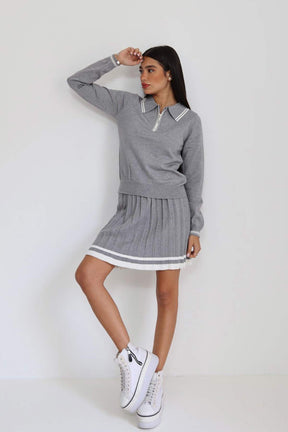 חליפת סריג חצאית ברנדה