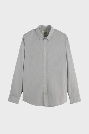חולצה מכופתרת Stripes Slim Fit Poplin