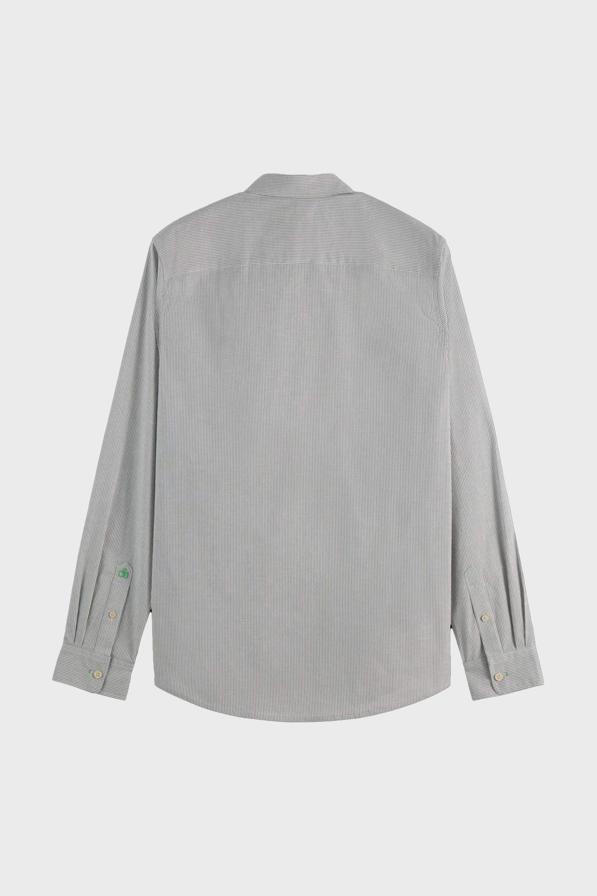 חולצה מכופתרת Stripes Slim Fit Poplin