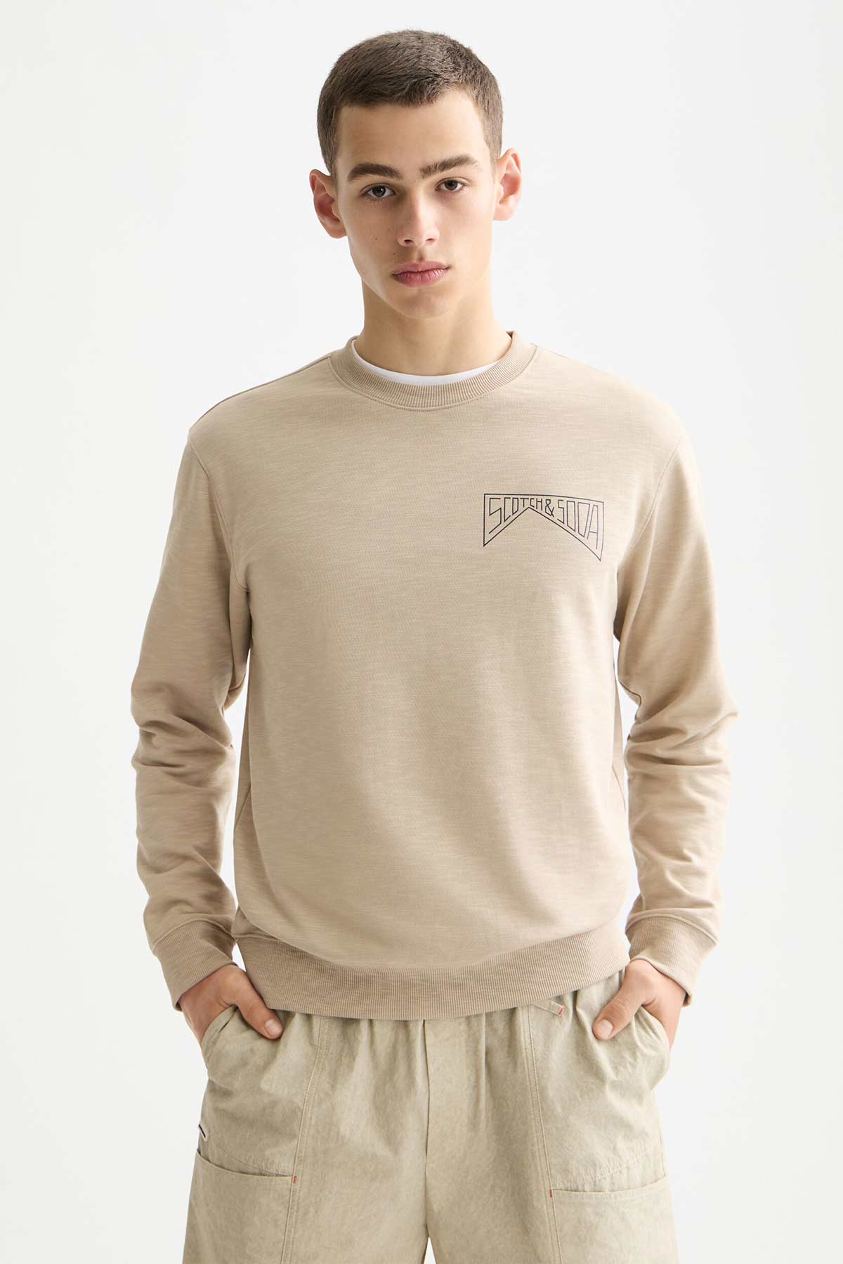 סוויטשירט  Scotch & Soda Left Chest Logo