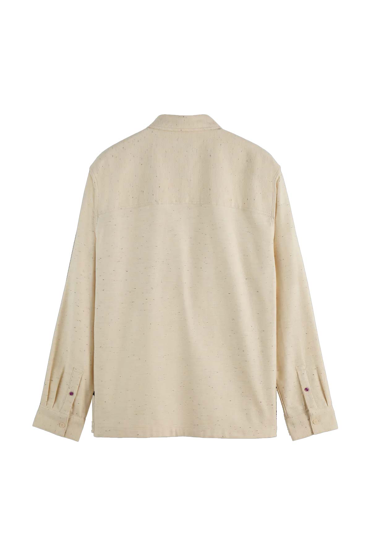 חולצה מכופתרת עבה Melange Relaxed Fit