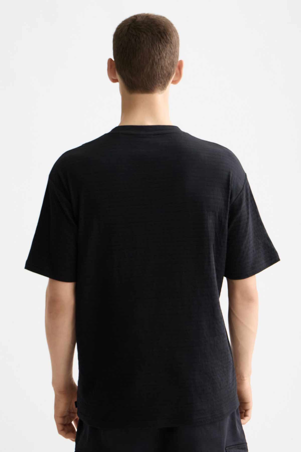 חולצת טי קצרה  Scotch & Soda Double Face Jersey Pocket