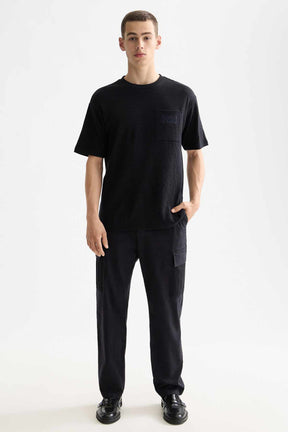 חולצת טי קצרה  Scotch & Soda Double Face Jersey Pocket